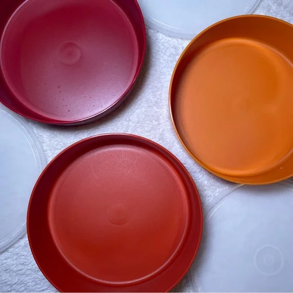 Tupperware Orange and Red Storage Set - Picture 4 of 9